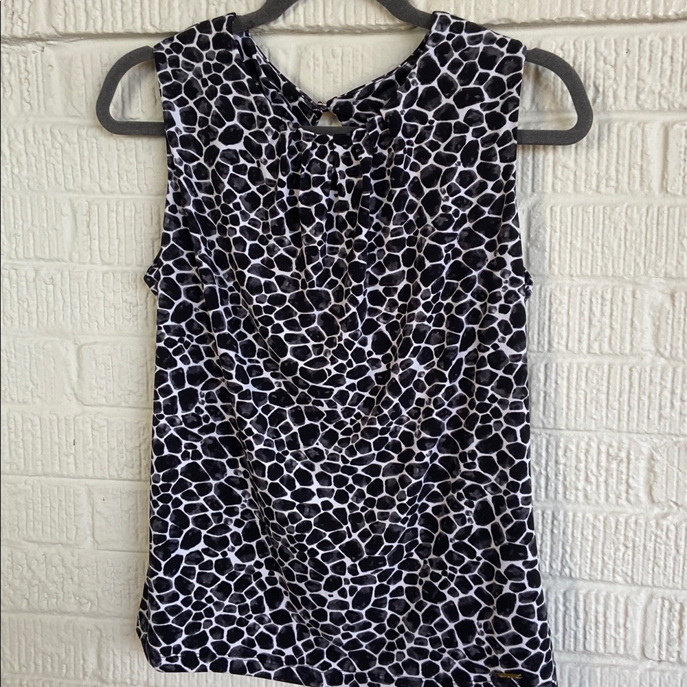 Calvin Klein Monochrome Animal Print sleeveless Top